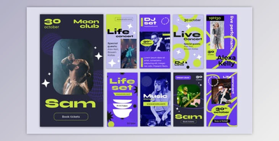 Live Music Festival Concert Instagram Stories (Videohive 40315037) - AE Project