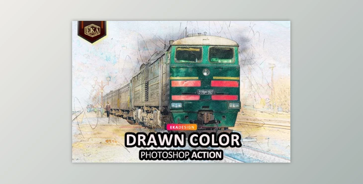 Drawn Color Photoshop Action GraphicRiver - 32784152