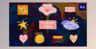 Scribble Lyric Titles for After Effects (Videohive 47888698) - AE Project