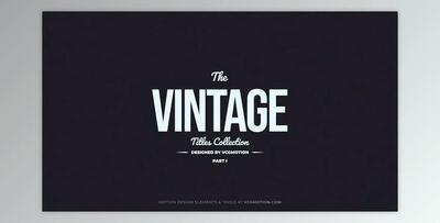 Titles // Vintage I (VideoHive 35889228) - AE Project