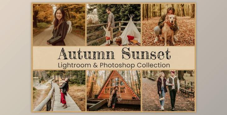 Autumn Sunset Mobile Lightroom Presets Photoshop Editing by 3motional