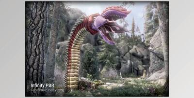 Unity asset - Giant Worm Pack PBR – Fantasy RPG v4.2