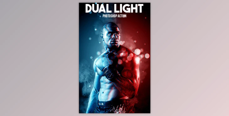Dual Light Photoshop Action By IndWorks (ABR, PAT, ATN)