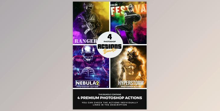 4 Photoshop Actions Bundle – Mar21 GraphicRiver-31010091