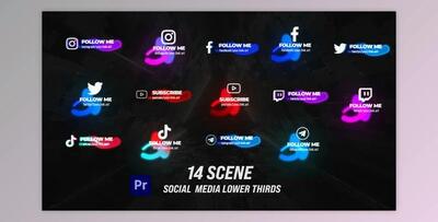 Glow Social Lower Thirds (Videohive 33745102)