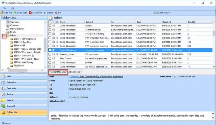 SysTools Exchange Recovery 10.3