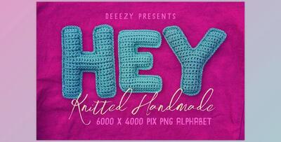 Knitted Handmade Alphabet Creativemarket - 12719064