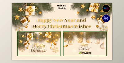 Happy New Year and Merry Christmas Wishes (Videohive 40871089) - AE Project