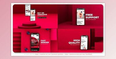 Videohive Red 3d Application Promo 34368782