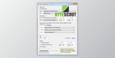 Bytescout Screen Capturing SDK ActiveX v2.62.1054 + CRACK