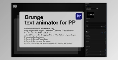 Grunge Text Animator For Premiere Pro MOGRT (VideoHive 37491912)