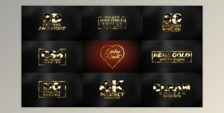 Real Gold Titles (Videohive 31630147) - AE Project