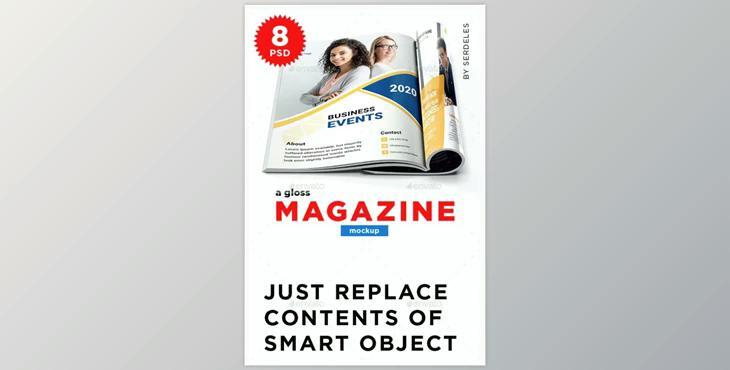 Magazine Mockup (Graphicriver 22043609) - PSD