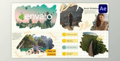 Brush Slideshow for After Effects (Videohive 37181634) - AE Project