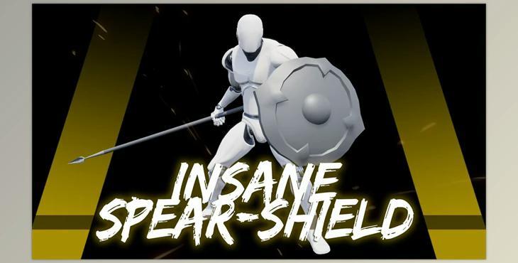 Unreal engine - Insane Spear-Shield Anim v4.27