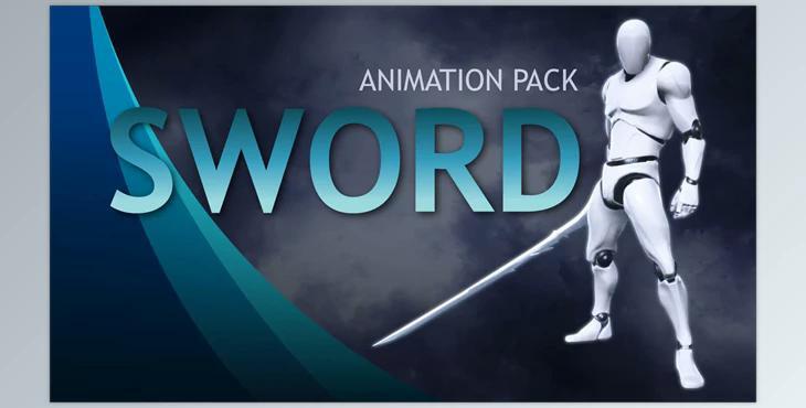 Unreal Engine Animations Sword Animation Pack (Engine version 4.20-4.27, 5.0-5.2)