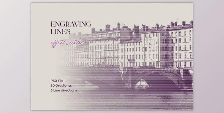 Engraving Lines Photoshop Effect by pixelbuddha