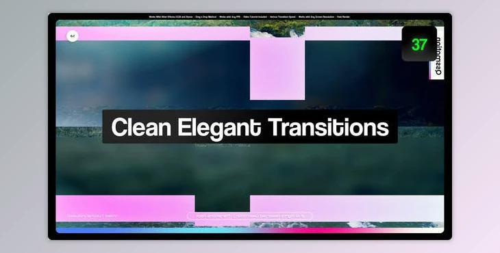 Clean Elegant Transitions (Videohive 49924913) - AE Project