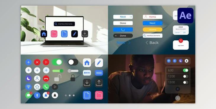Gadget Interface Elements for After Effects (Videohive 50928776) - AE Project