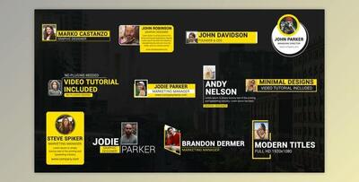 Clean Photo Lower Thirds (Videohive 42665635) - AE Project