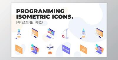Programming – MOGRT Isometric Icons (VideoHive 37500684)