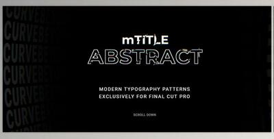 MotionVFX - mTitle Abstract