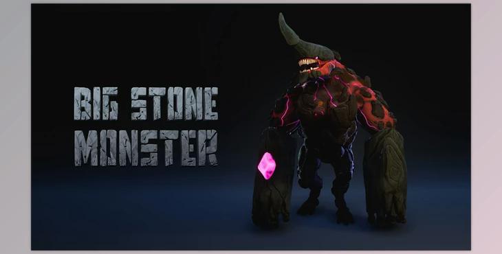 Unreal Engine - Big Stone Monster (Engine version 4.27, 5.0- 5.2)