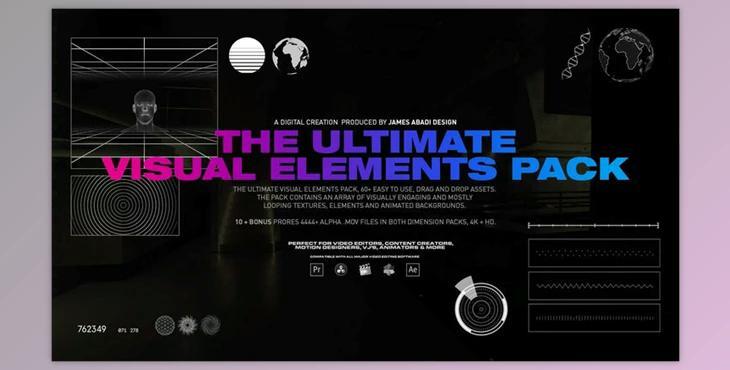 James Abadi Design – The Ultimate Visual Elements Pack – 4K