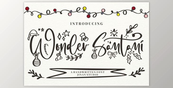 Wonder Santani Script Font