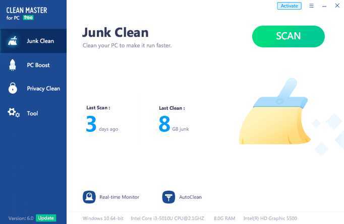 Clean Master for PC Pro 6.0 + New Crack