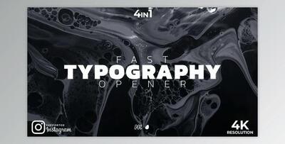 Fast Typography Opener (Videohive 31529112) - AE Project