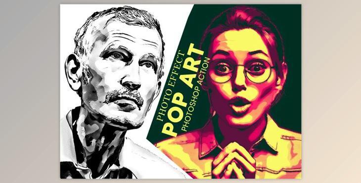 Pop Art Photoshop Action By MRI STUDIO (Atn)