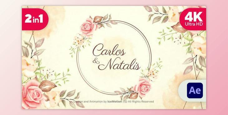 Wedding Invitation 4K (2 in 1) (Videohive 37289816) - AE Project