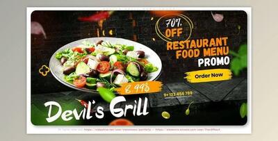 Devils Grill Menu Promo (Videohive 33306024) - AE Project
