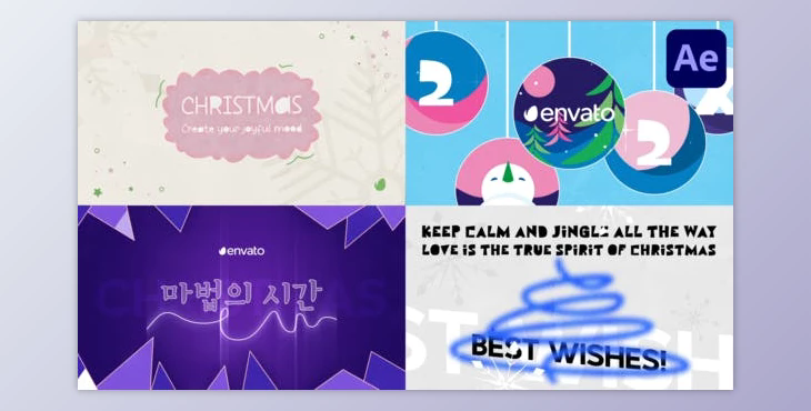 Christmas Typography for After Effects (Videohive 49981220) - AE Project