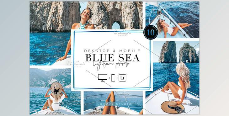 BLUE SEA – Lightroom Presets CreativeMarket-5657702 (XMP, DNG, LRTEMPLATE) - Desktop And Mobile