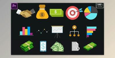 Business Animated Icons (Videohive 33570376) - PR Project