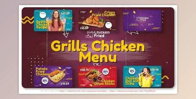 Grill Chicken Menu Combo Promo (Videohive 38075725) - AE Project