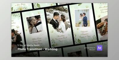 Social Media Reels – Photo Transtition – Wedding After Effects Template (Videohive 48914281) - AE Project