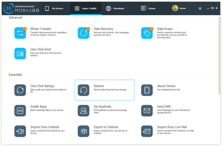 Wondershare MobileGo 8.5.0.109 Win / 1.2.0 macOS / iOS 3.3.2.4