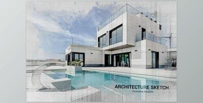 Architecture Sketch CreativeMarket - 6526640