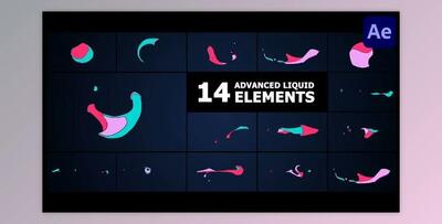 Advanced Liquid Elements for After Effects (Videohive 54063731)