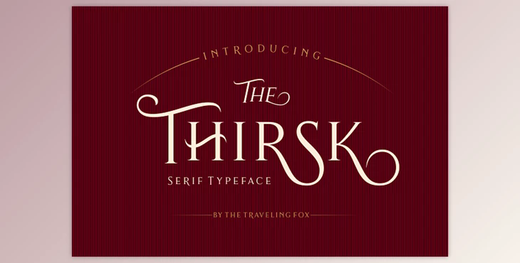 Thirsk - Decorative Serif Typeface - CreativeMarket 2071480