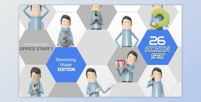 26 Action Set Office Staff 1 (Videohive 33966234) - AE Project