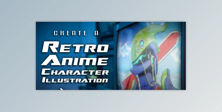 Create a Retro Anime Character Illustration with Blender 3D