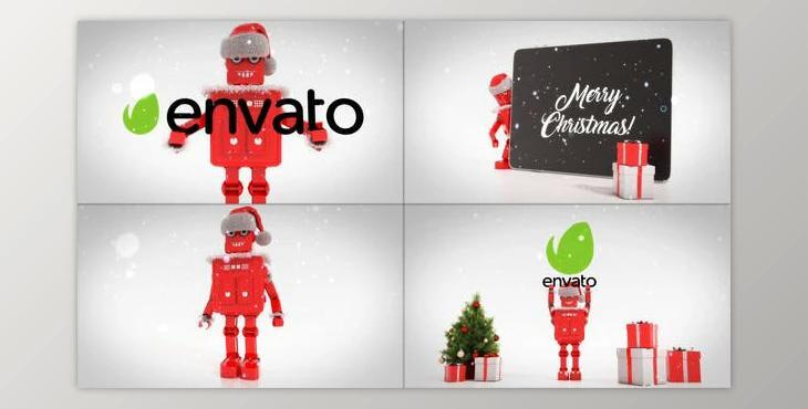Merry Christmas With Robot Roby (Videohive 29385244)