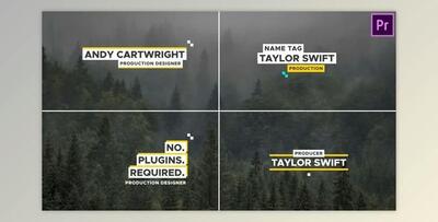 Abstract Lower Third Premiere Pro (Videohive 38638892) - PR Project