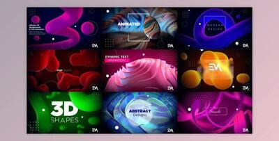 3D Animated Backgrounds (Videohive 34391664) - AE Project