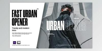 Fast Urban Opener (Videohive 25367334) - AE Project
