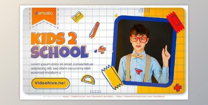 Kids To School (Videohive 35863676) - AE Project